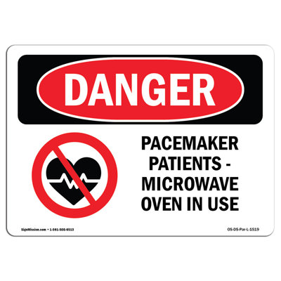 Pacemaker Patients Aluminum Sign 12 x 18
