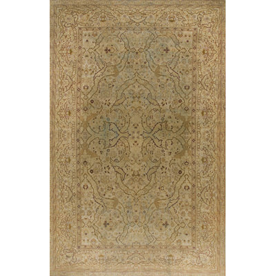 Antique Large Amritsar Indian Allover Knotted Rug