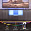 Fluted TV Stand, Glossy Media Console with Wave Pattern Buffet Cabinet-114022293-101453523