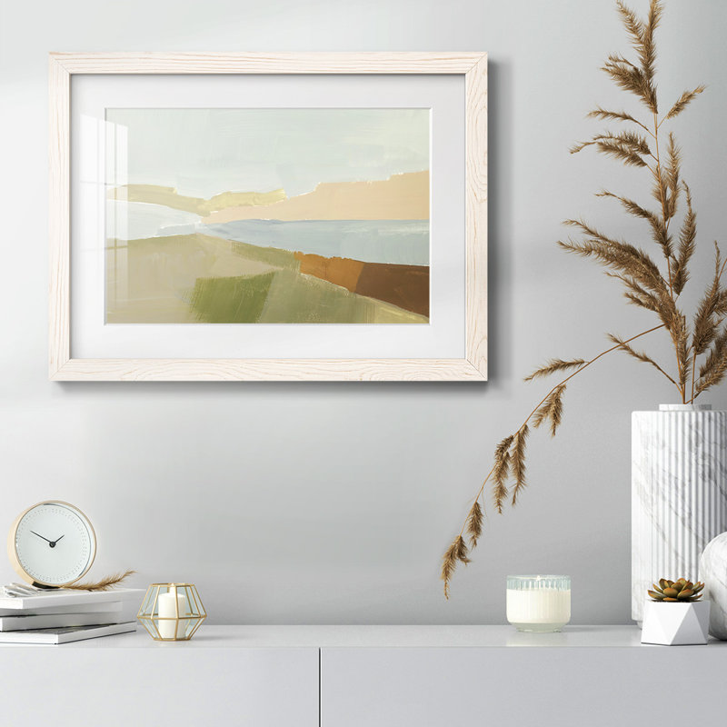 Stacked Landscape III - reproduction d'un seul cadre photo, Blanc, H 22 po x l 32 po x P 1,5 po