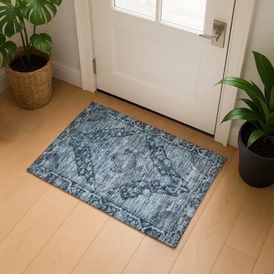Premium Machine Washable Lubbers AMF1761 Border Rug