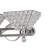 2-Light Chrome Wall Sconce With Clear Crystals