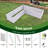 Anleolife L-shaped Raised Garden Bed 74''x74''x18'' White-482407627