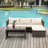 3 Piece Patio Conversation Sofa Seating Group With Cushions-405201220
