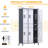 6 Doors Metal Lockers for Employees with Lock, Metal Locker with 18 Hooks for School Garage Office Gym Home, Assembly Required-488501979