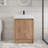 Philant 24" Single Freestanding Bathroom Vanity with Resin Basin Sink Top,Floor Standing Vanity With 2 Doors and 1 Adjustable Shelf-1359992840