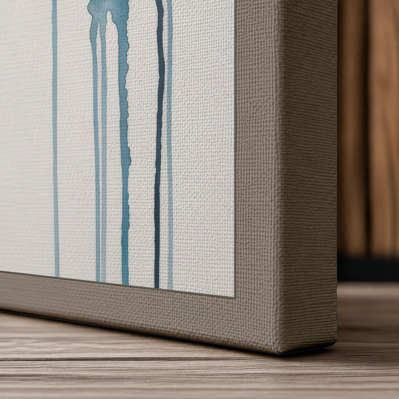 Figure at Heights Industrial 1 Piece Wrapped Canvas Wall Art, 36x24 - 91.4 x 61.0 cm, Taupe Border