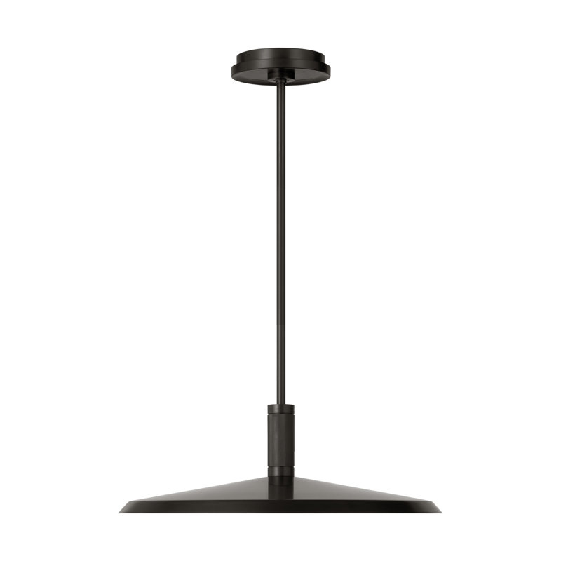 Saucer Direct 1 - Light LED Pendant, Bronze