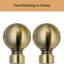 Adjustable 4.5cm Double Curtain Pole-1659717741-1659717730