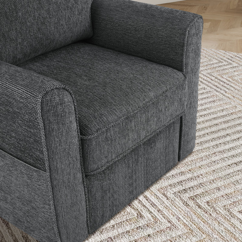 Fauteuil pivotant 33 po, Gris
