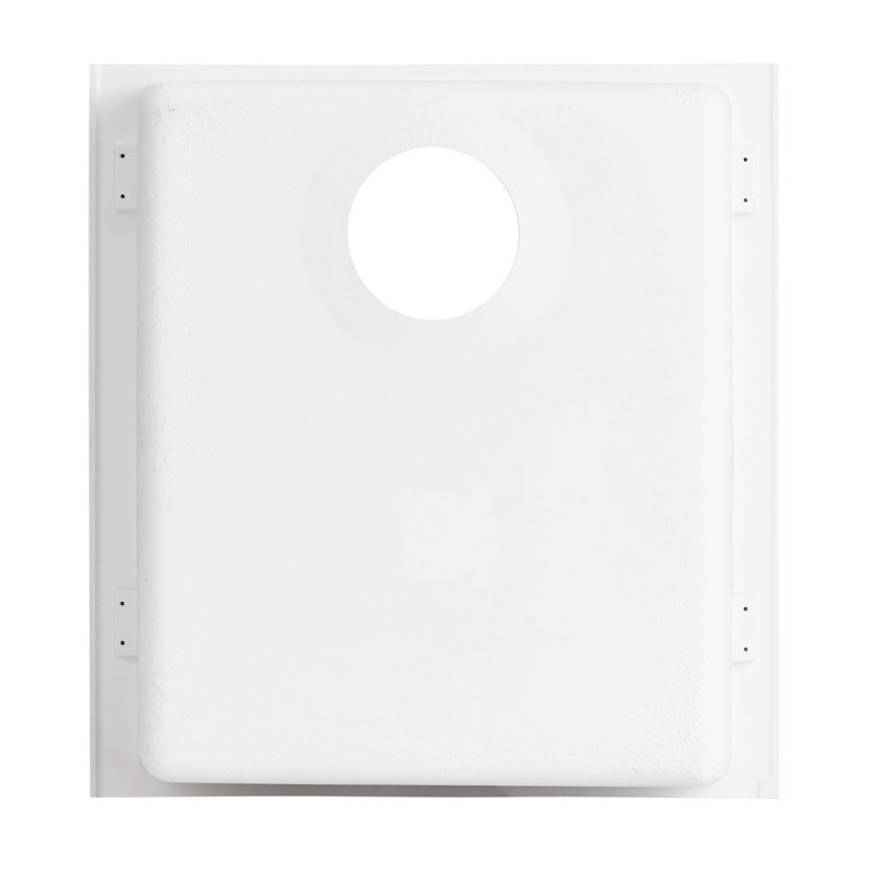 Holcomb 16" L Undermount Kitchen Sink, Cloud White