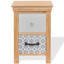 Agar 34cm W Solid Wood Bedside Table