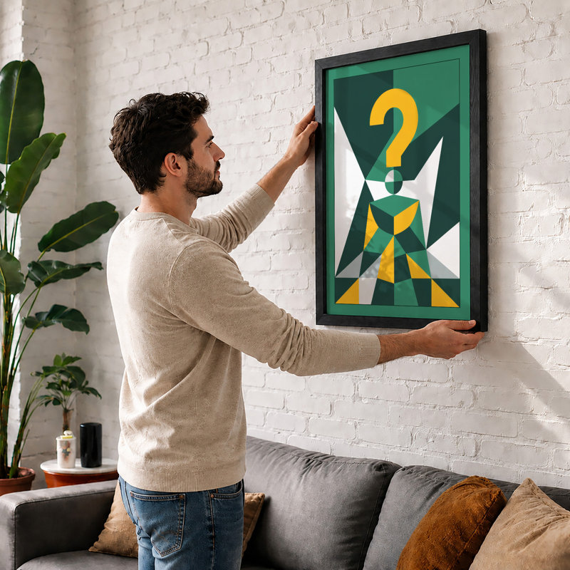 Questions In Motion Geometric - Print, Unframed, A4 - 29.7 x 21.0 cm