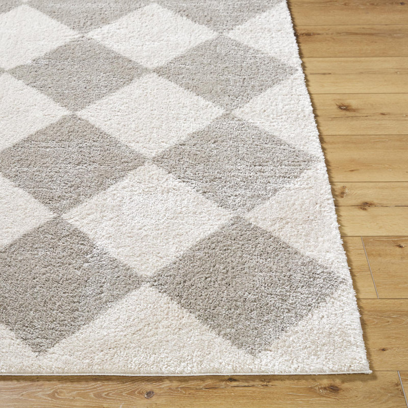 Zuhur Washable Geometric Indoor Rug, Rectangle 2' x 2'11"