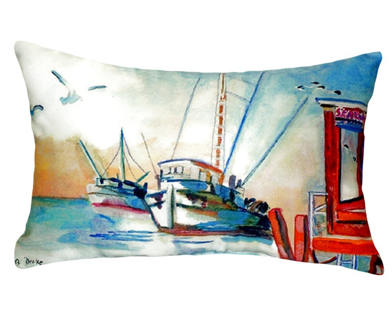 Coussin décoratif d'extérieur Shrimp Boat