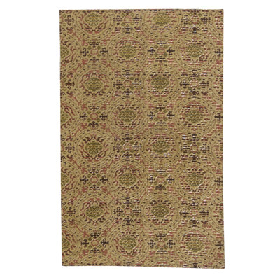 Flatweave Wool Area Rug in Multi