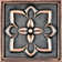 Crown 2'' x 2'' Hand Painted Resin Decorative Accent Tile