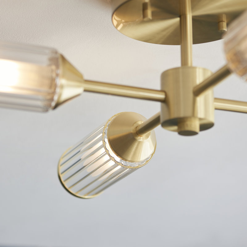 Cunningham Glass Semi Flush Mount