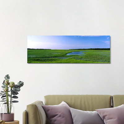 USA, Florida, Jacksonville, Atlantic Coast, Salt Marshes - Wrapped Canvas Panoramic Print