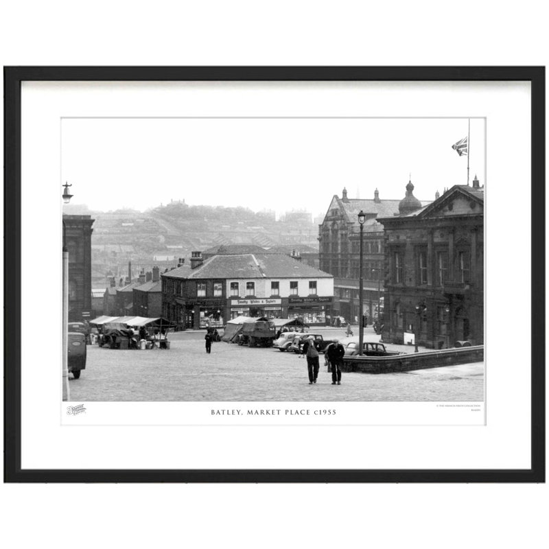Batley, Market Place C1955 - Single Picture Frame Print, 40cm H x 50cm W x 2.3cm D