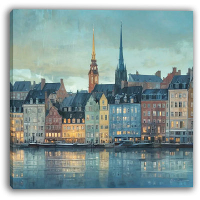 Art mural nordique Serenity Cityscape