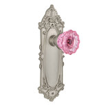 Victorian Plate with Crystal Pink Door Knob