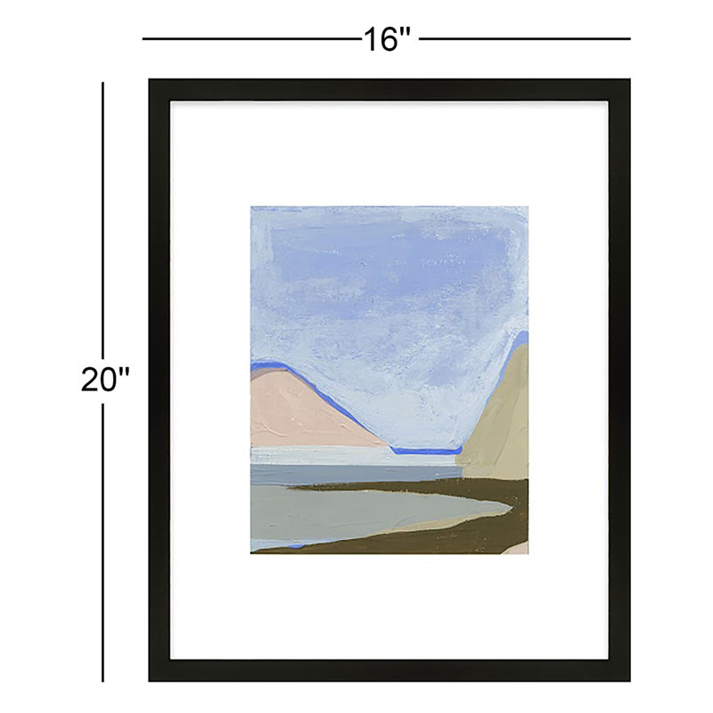 Morning Sky Painting by Andrea Stokes, Black Framed, 20" H x 16" W