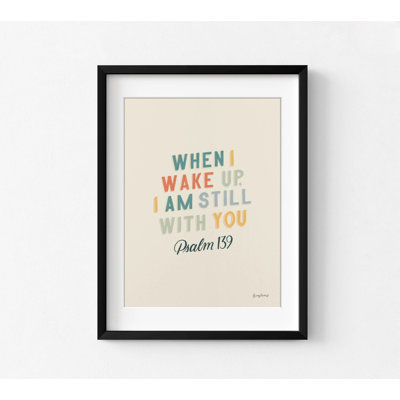 «Bible Saying IV» par Becky Thorns, reproduction de citation de Psaume 139, affiche de motivation du matin, impression d'affiche d'inspiration cadeau