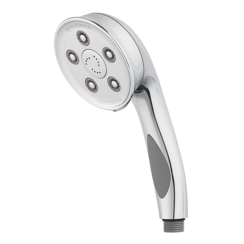 Pomme de douche à main multifonction Caspian, Chrome poli