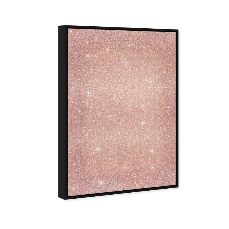 Apricot Fade Print by Oliver Gal, 25"H x 37"W, Black Floater Frame