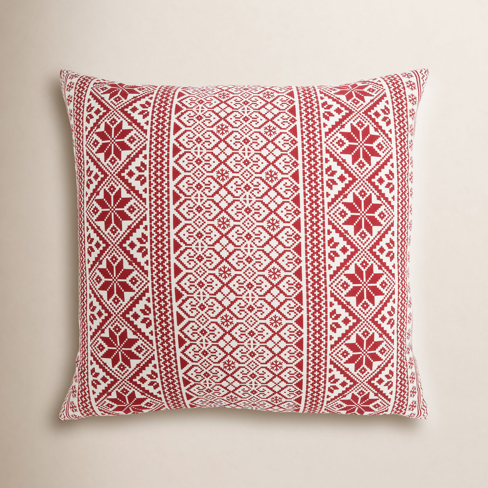 Glenroy Cotton Throw Pillow, Polyester/Polyfill