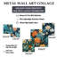 Vienne - ensemble d'art mural floral de 5