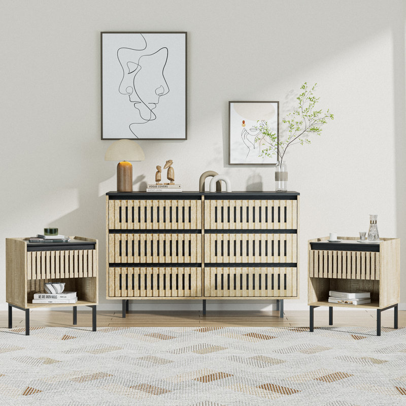 Ensemble de chambre à coucher 3 pièces