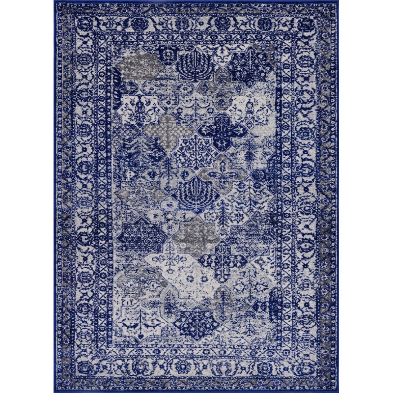Henneman Floral Indoor Rug, Rectangle 8' x 10'