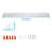 4ft Commercial Led 3cct Led Linear Stairwell Strip Light Fixture 