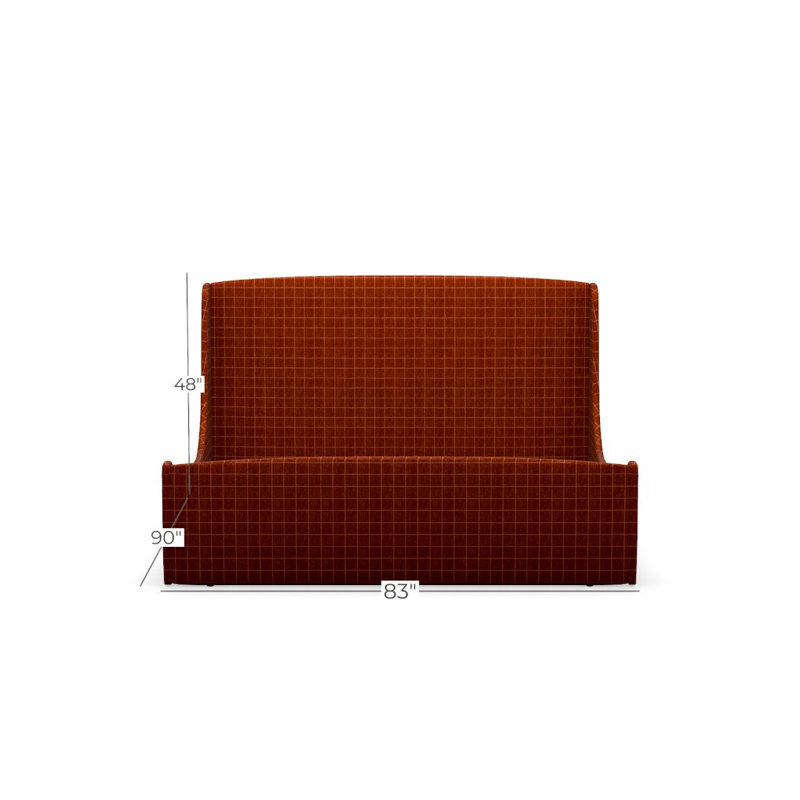Swan Upholstered King Bed, Block 654272, King