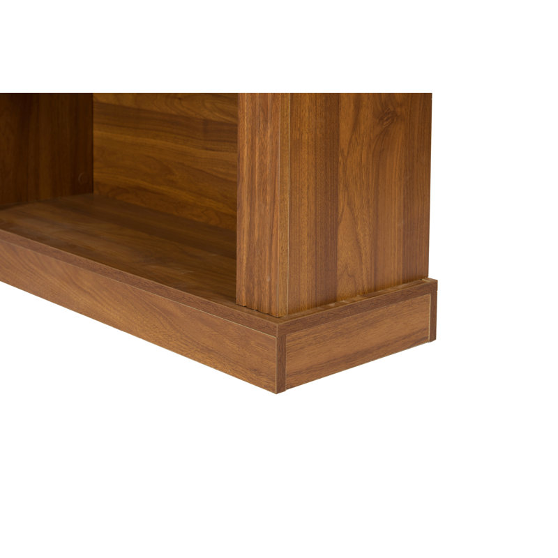 Bibliothèque traditionnelle à 3 niveaux avec tablette en bois