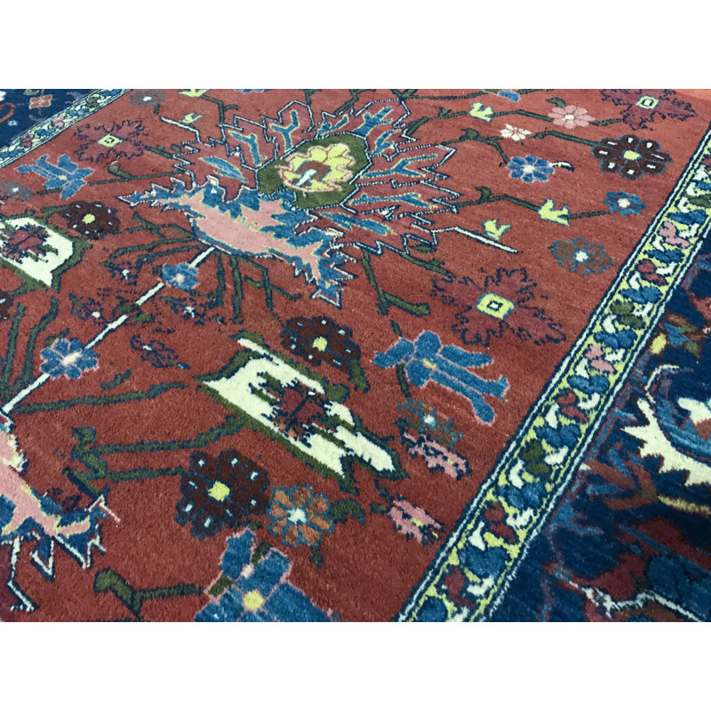 Tapis rouge noué à la main de haute qualité