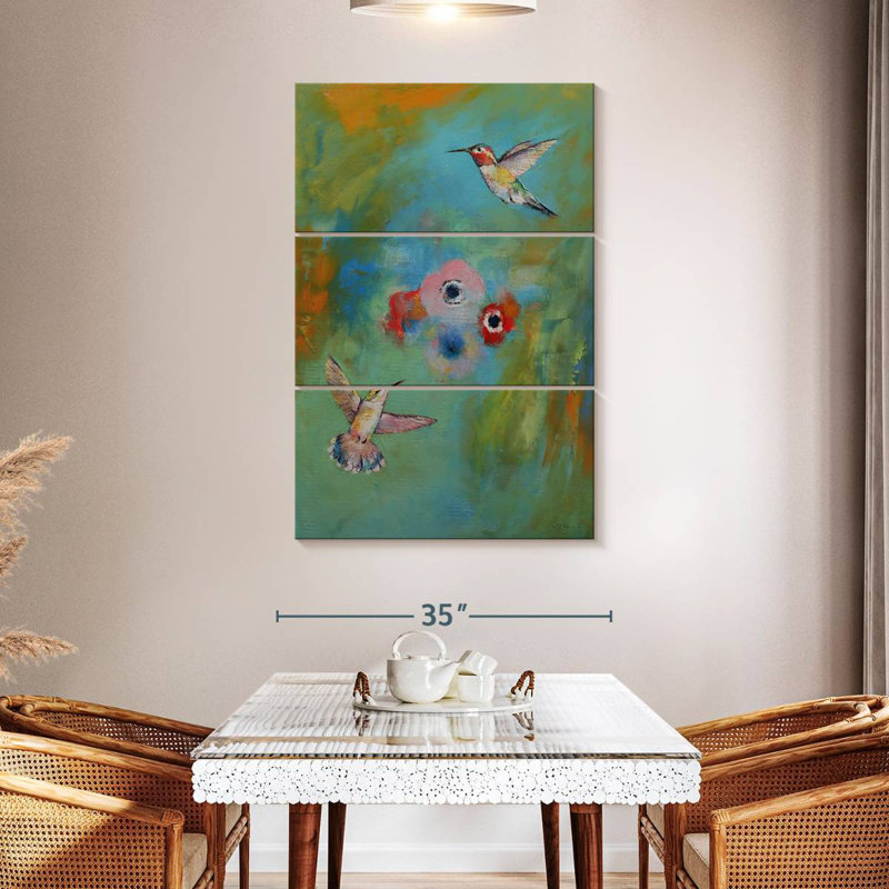 Brampt Hummingbirds, 50" H x 32" W