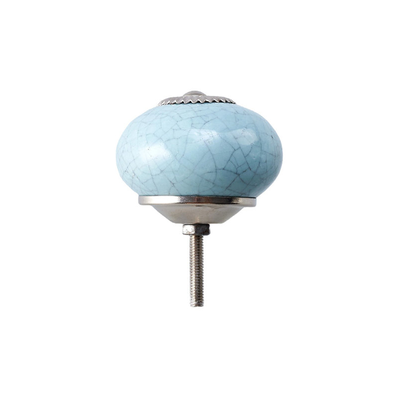 6Pcs Ceramic Furniture Knobs Pull Handles
