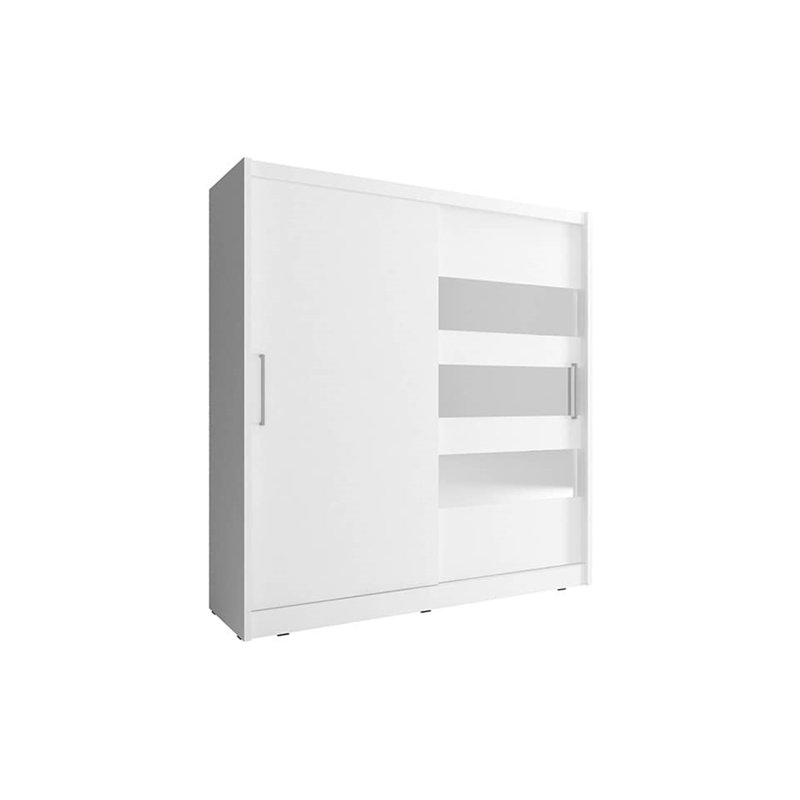 Damiean 2 Door Wardrobe, White