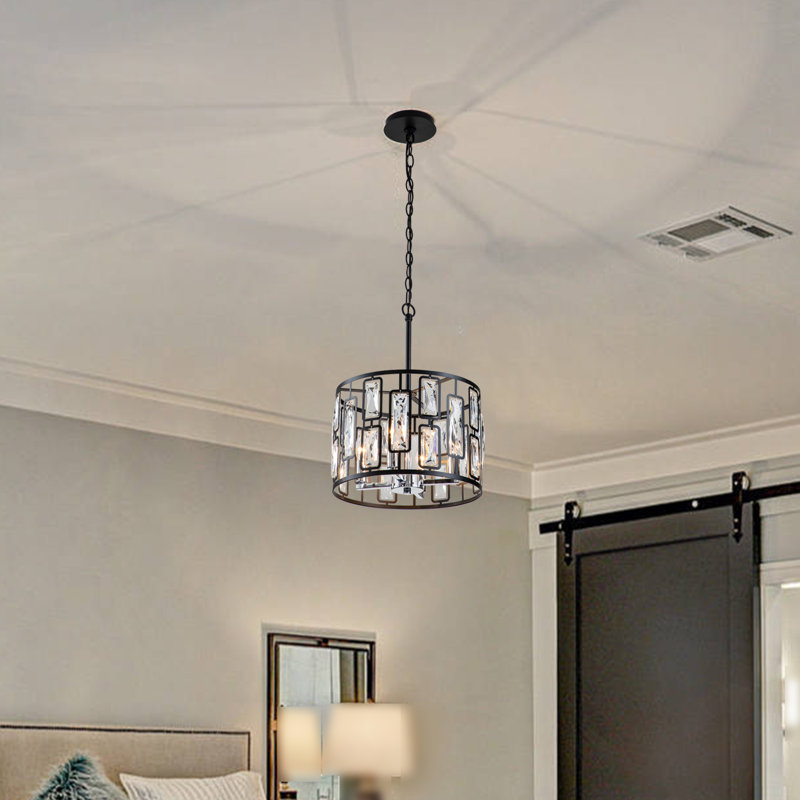 Luminaire suspendu Bolton, 4, H 17,75 po x l 13,5 po x P 13,5 po