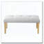 Banc rembourré moderne capitonné