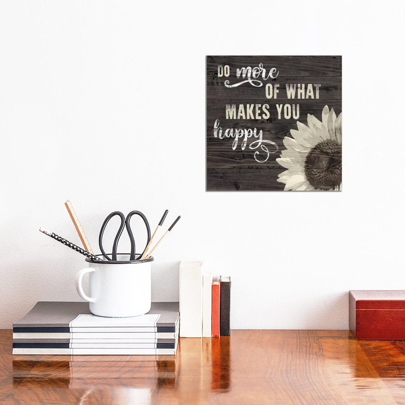 What Makes You Happy by Natalie Carpentieri - Wrapped Canvas Print, 30.48 cm H x 30.48 cm W