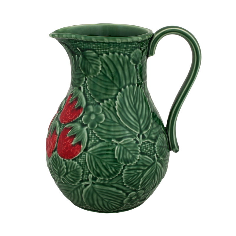 Strawberries Earthenware Beverage Dispenser