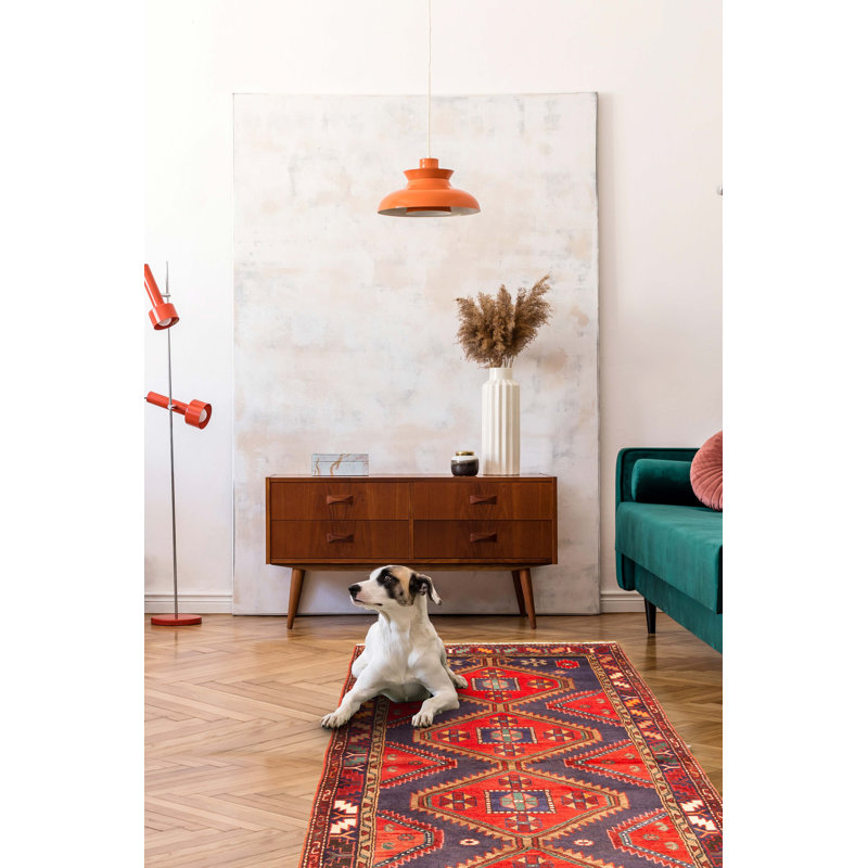 Tapis bleu marine 3 pi 6 po x 7 pi 11 po Konya Anatolian