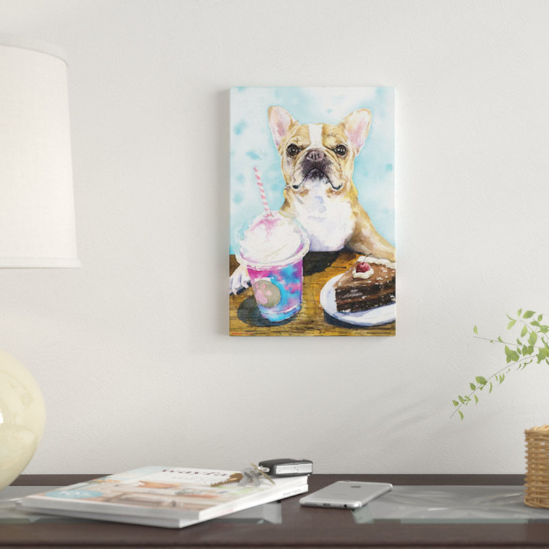 « cafe ii », reproduction sur toile, H 12 po x l 8 po x P 0,75 po, Toile tendue, Pas de tapis