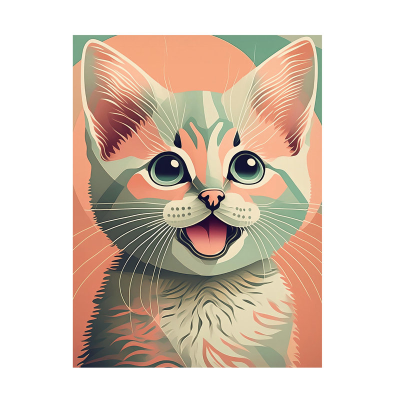 Art sur toile boliné, pêche, H 18 po x l 24 po
