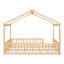 Structure de lit double en bois pleine grandeur avec clôture-124917443-124917447