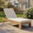Calyra Modern Fabric Upholstered Outdoor Chaise Lounge Cushion with Water-Repellent Cover and Secure Ties-125845212